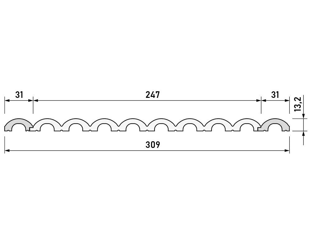 WP001 Duna - długość 270 cm - Duna MARDOM