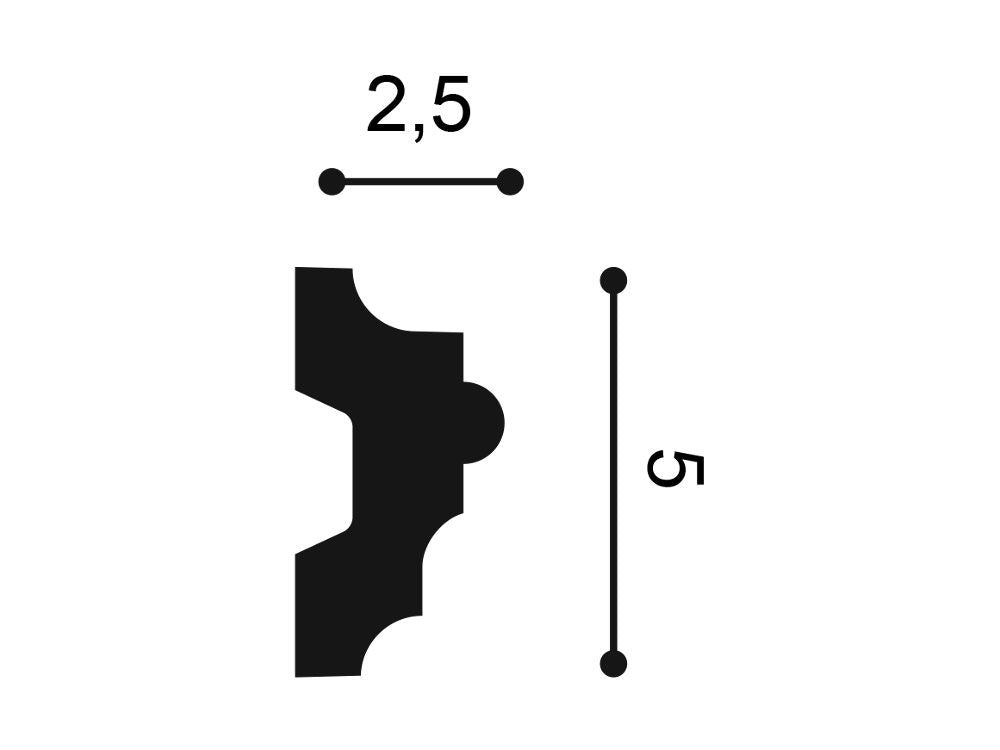 P9040 - Listwa ścienna ORAC