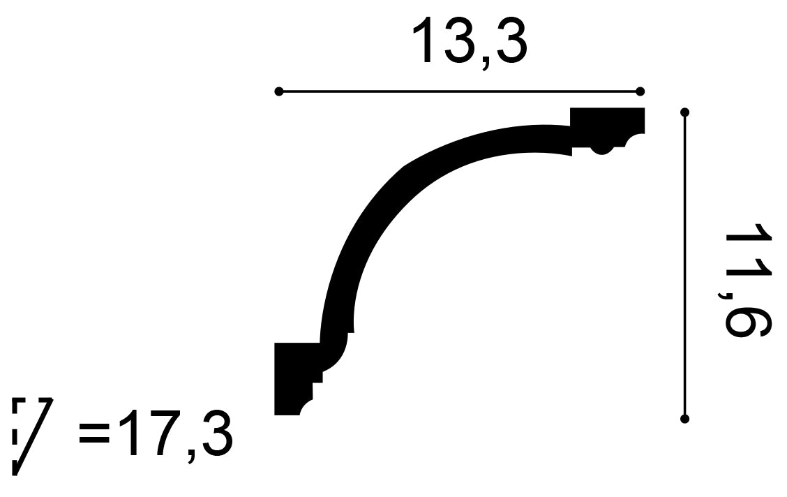 C216 - Listwa przysufitowa ORAC