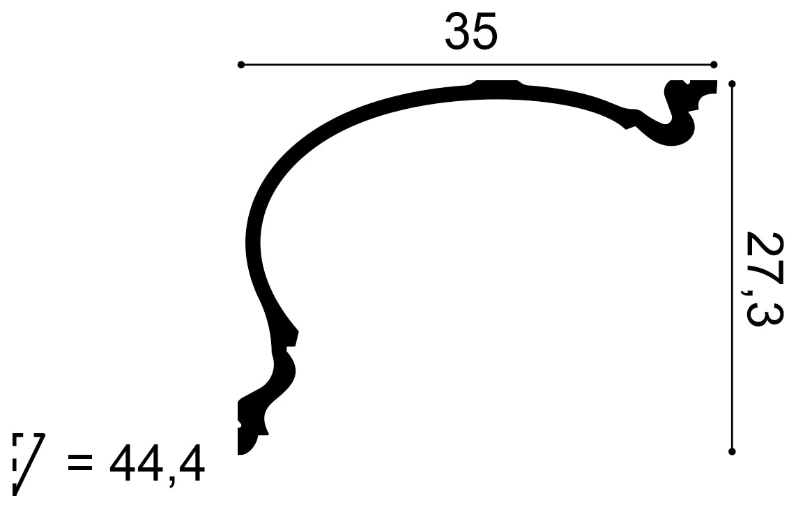 C344 - Listwa przysufitowa ORAC