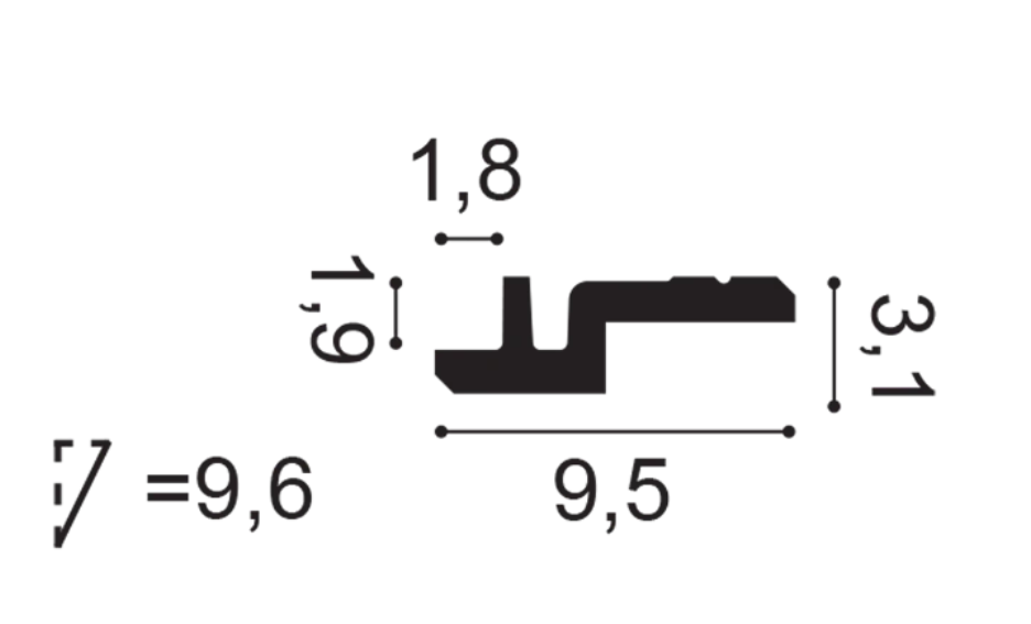 C394 - Listwa karniszowa ORAC