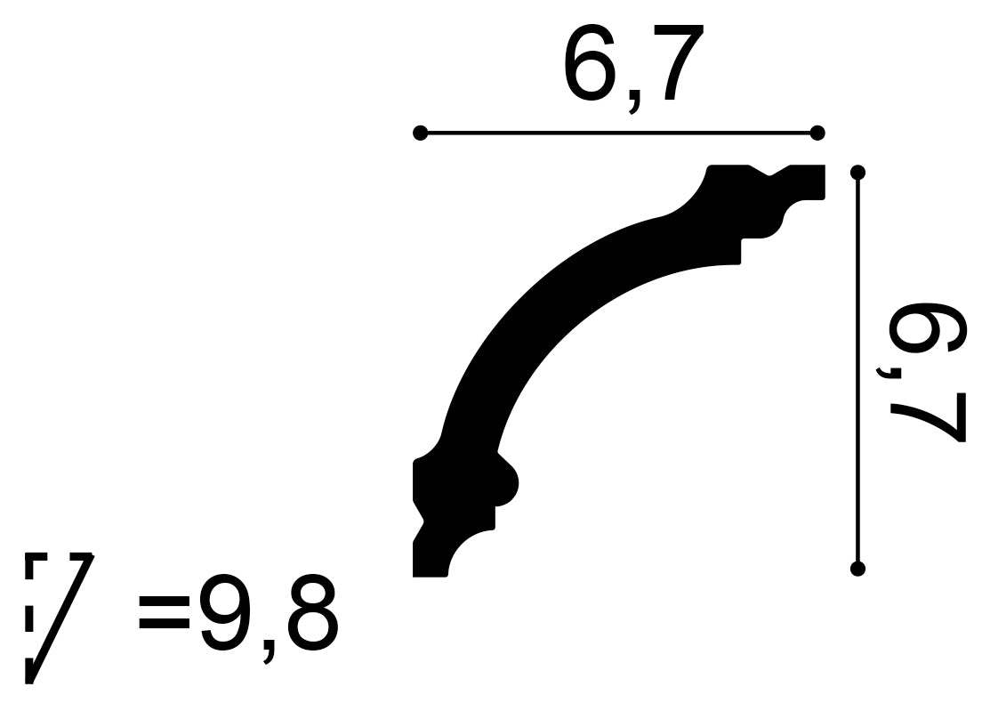 CB511N - Listwa przysufitowa ORAC