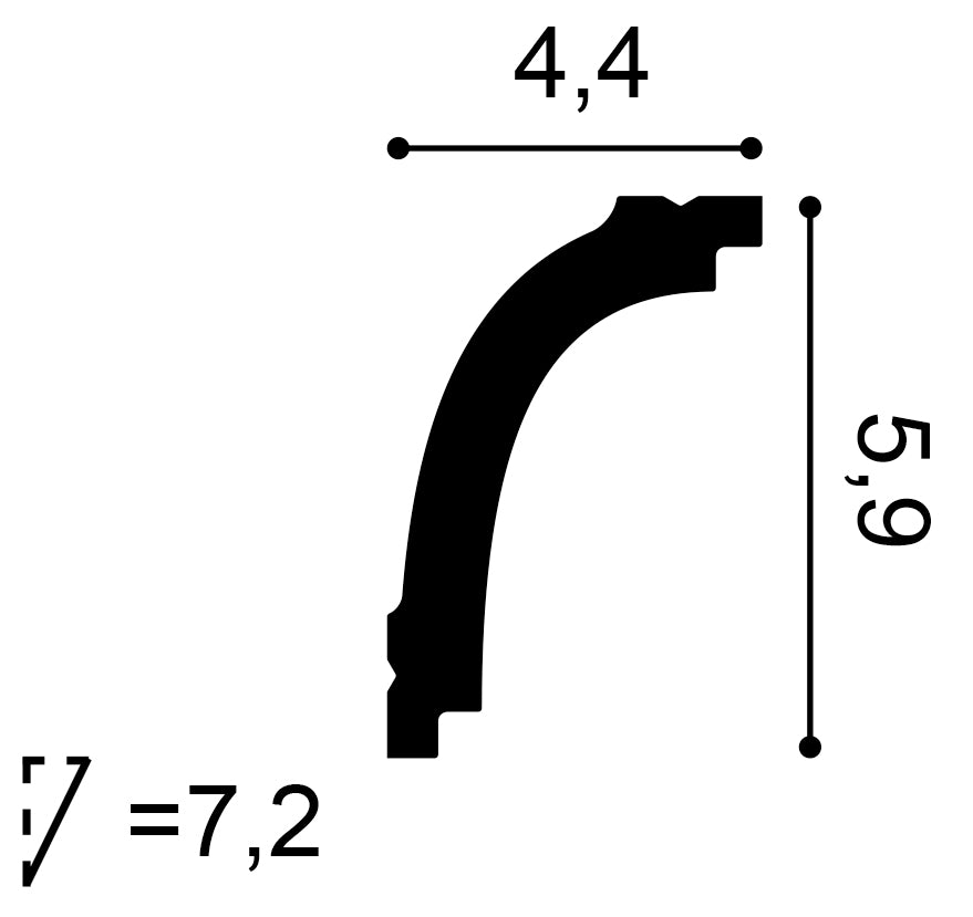 CB523N - Listwa przysufitowa ORAC