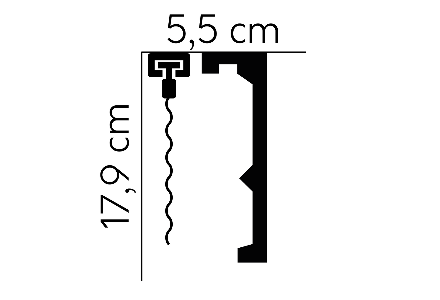 QL056 - Listwa karniszowa MARDOM
