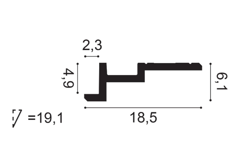 C396 - Listwa karniszowa ORAC