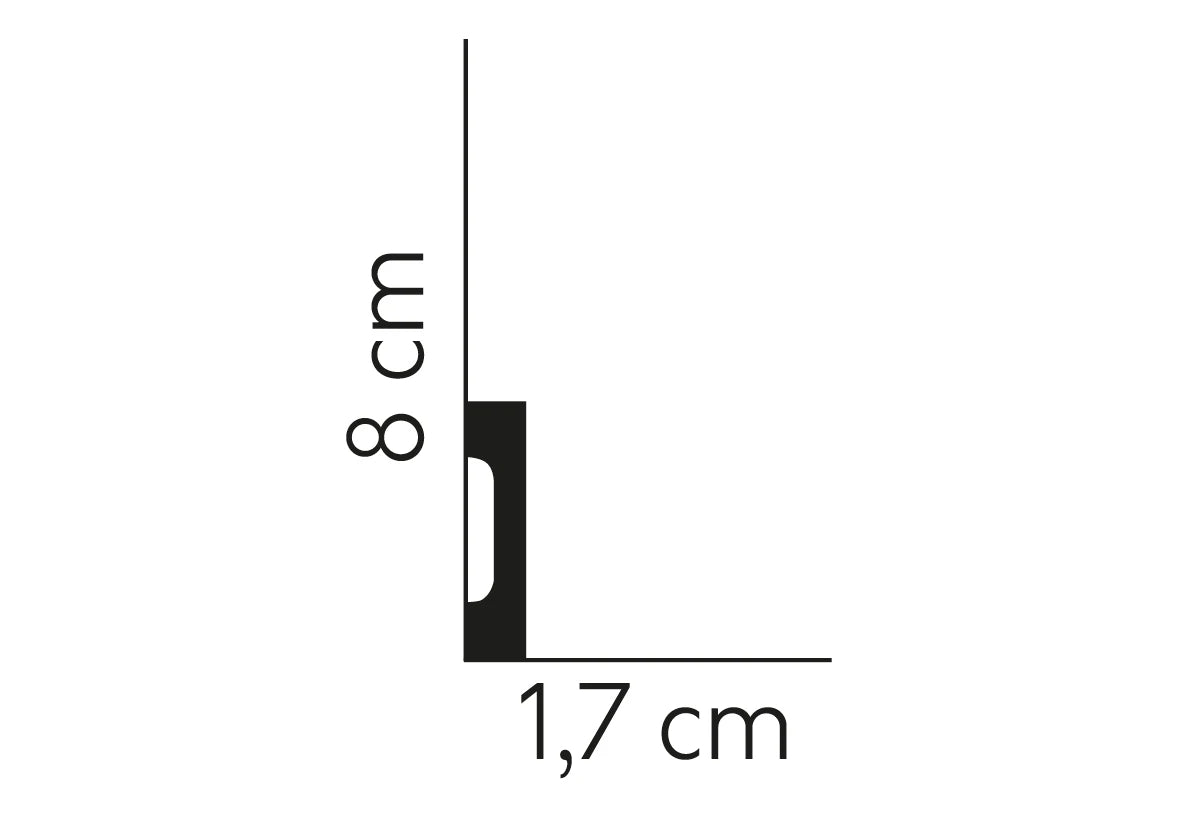MD008E - Listwa przypodłogowa MARDOM