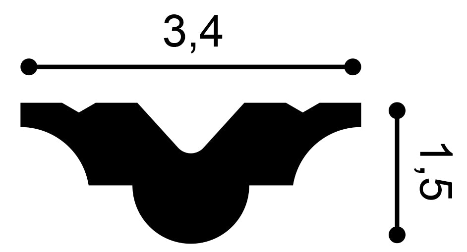 PB513N - Listwa przysufitowa ORAC